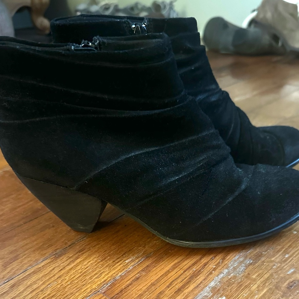 Miss Sixty 8 black suede bootie